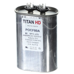 Oval Motor Run Capacitor, 80 MFD, 440/370V