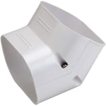 Slimduct 3-1/4" 45 degree Vertical Ell, White 100