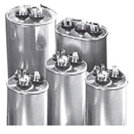 Round Dual Run Capacitor, 25/5 MFD, 370V